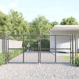 vidaXL Garden Mesh Fence 300x125 cm Galvanized Steel Anthracite
