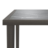 vidaXL 5-delige Loungeset met kussens poly rattan grijs