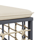 vidaXL Hoekbanken sectioneel met kussens 2 st poly rattan