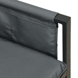 vidaXL 2-delige Tuinset staal antracietkleurig