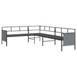 vidaXL 2-delige Loungeset staal antracietkleurig