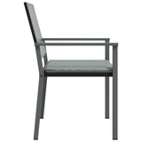 vidaXL Garden dining chairs 4 pcs with cushions 54x62.5x89 cm poly rattan black