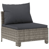 vidaXL Ensemble de salon 3 pièces avec des chaises en poly rotin confortables