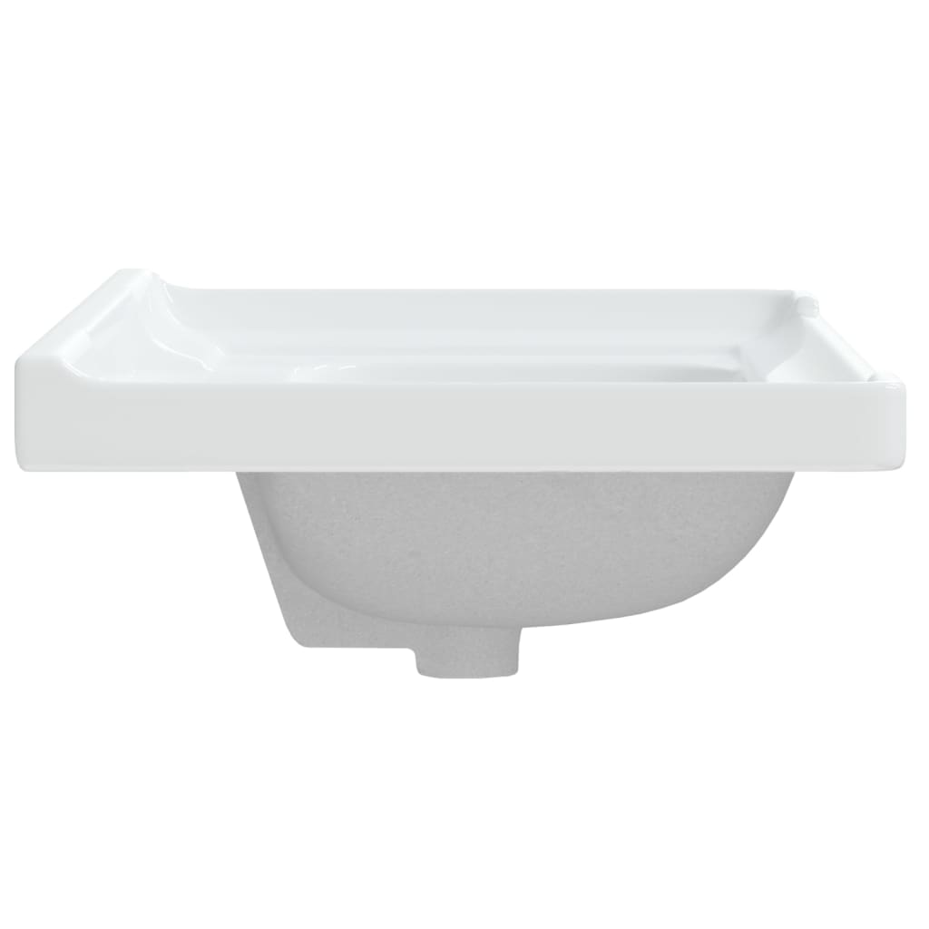 vidaXL Rectangular Wash Basin 61x48x23 cm Ceramic White