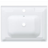 vidaXL Rectangular Wash Basin 61x48x23 cm Ceramic White
