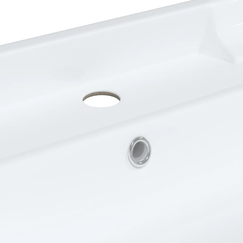 vidaXL Rectangular Wash Basin 61x48x23 cm Ceramic White