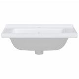 vidaXL Rectangular Wash Basin 61x48x19.5 cm Ceramic White