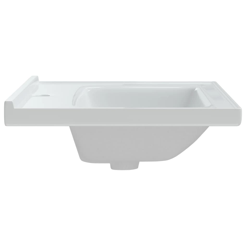 vidaXL Rectangular Wash Basin 61x48x19.5 cm Ceramic White