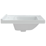 vidaXL Rectangular Wash Basin 61x48x19.5 cm Ceramic White