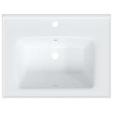 vidaXL Rectangular Wash Basin 61x48x19.5 cm Ceramic White