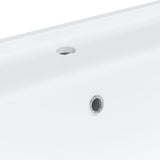 vidaXL Rectangular Wash Basin 61x48x19.5 cm Ceramic White