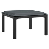 vidaXL Ensemble de salon 3 pièces avec coussins en poly rotin noir et gris