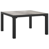 vidaXL 6-Piece Lounge Set Poly Rattan Black and Grey