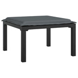vidaXL 6-Piece Lounge Set Poly Rattan Black and Grey