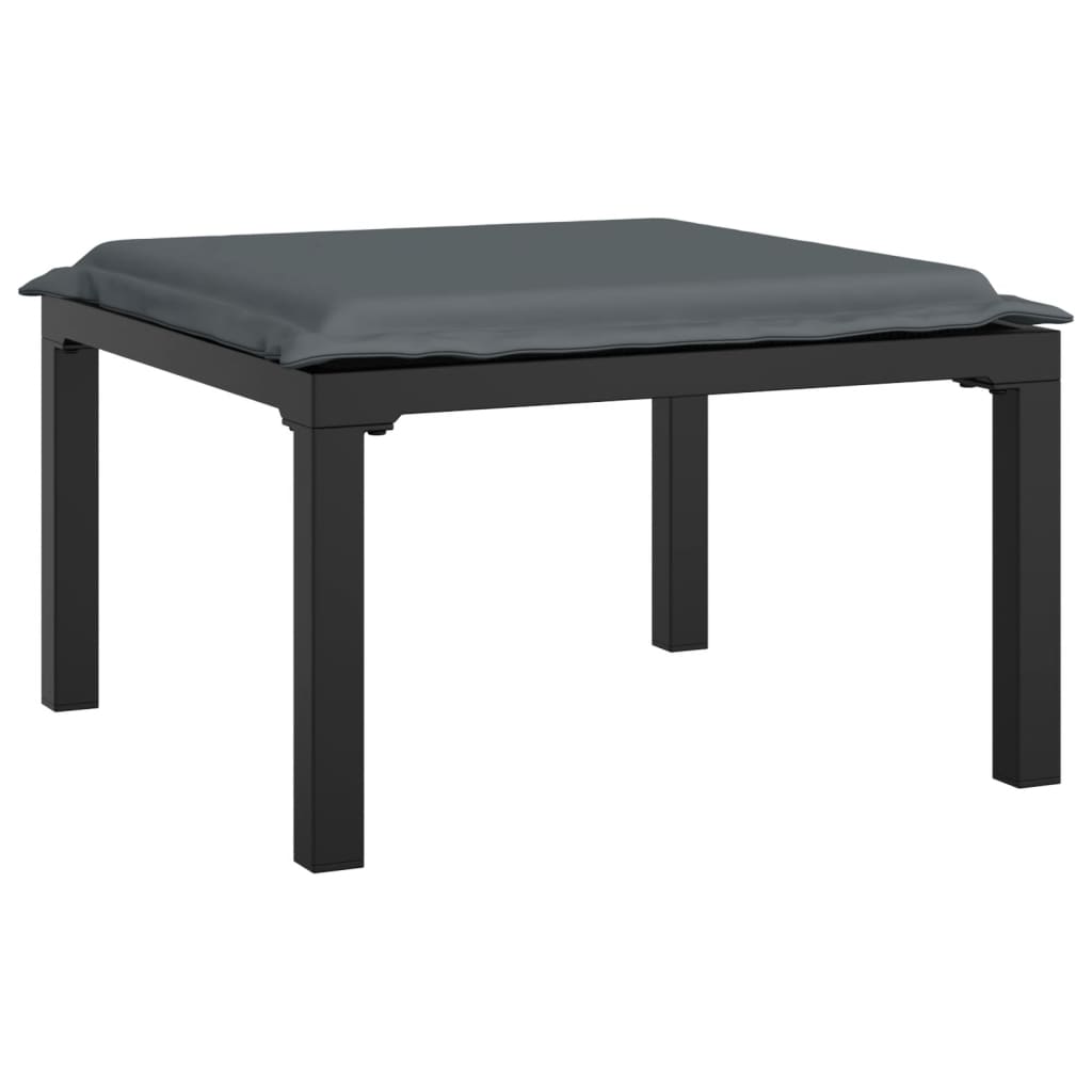 vidaXL 8-delige Loungeset poly rattan zwart en grijs