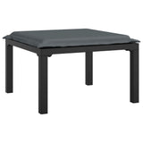 vidaXL 8-delige Loungeset poly rattan zwart en grijs