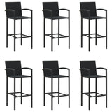 vidaXL 5-piece Garden Bar Set poly rattan grey