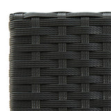 vidaXL 5-piece Garden Bar Set poly rattan grey