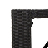 vidaXL 5-piece Garden Bar Set poly rattan grey