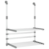 vidaXL Clothes Drying Rack for Balcony 54x25x42 cm Aluminium