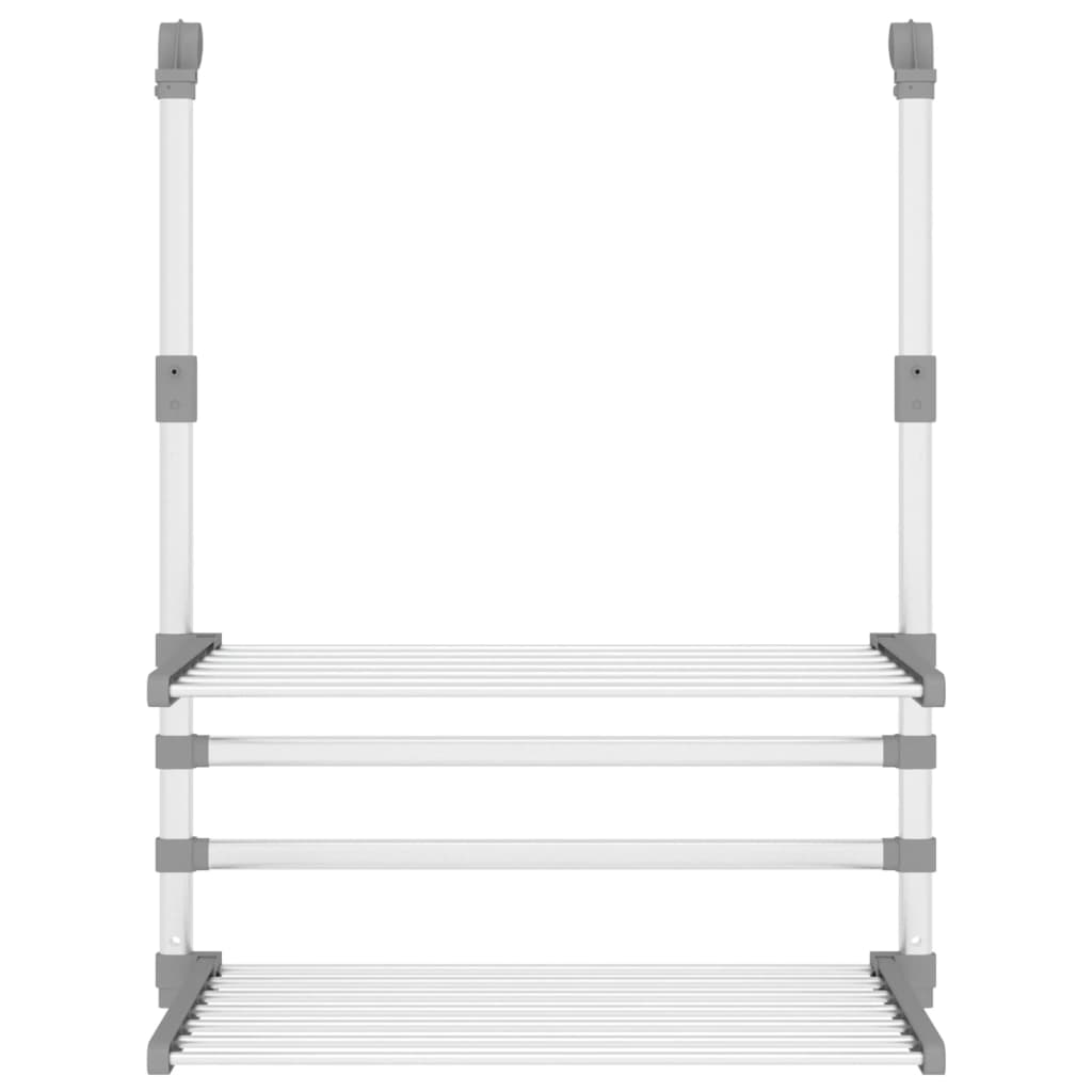 vidaXL Clothes Drying Rack for Balcony 54x25x42 cm Aluminium