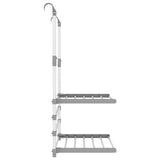 vidaXL Clothes Drying Rack for Balcony 54x25x42 cm Aluminium
