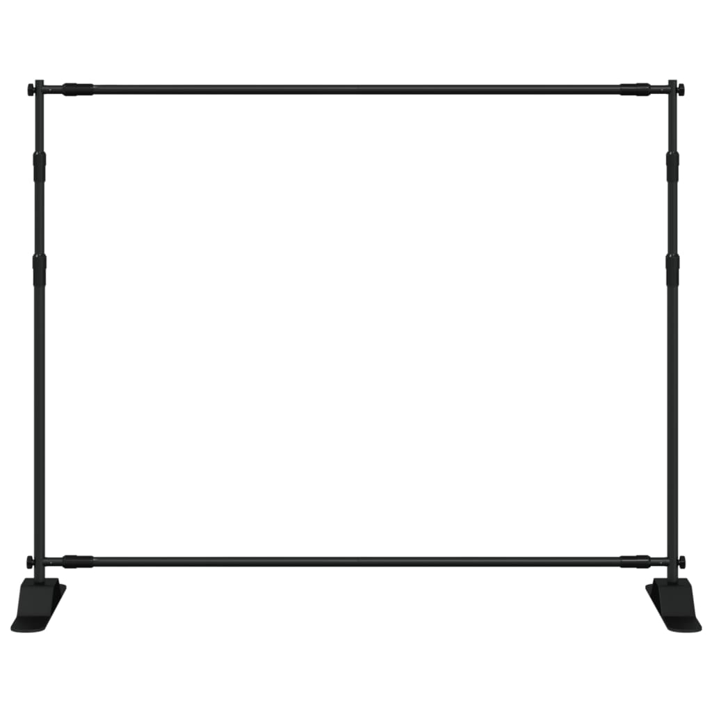 vidaXL Background Stand 254x243 cm Steel Black
