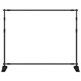 vidaXL Background Stand 254x243 cm Steel Black