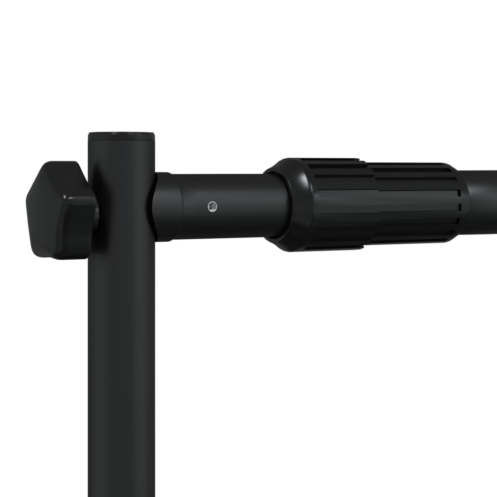 vidaXL Background Stand 254x243 cm Steel Black
