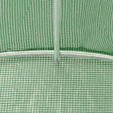 vidaXL Tuinkas met stalen frame 16 m² 4x4x2 m groen