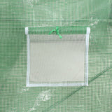vidaXL Tuinkas met stalen frame 16 m² 4x4x2 m groen