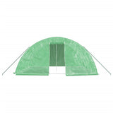 vidaXL Tuinkas met stalen frame 20 m² 5x4x2,3 m groen