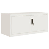 vidaXL Filing Cabinet 90x40x110 cm Steel White