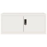 vidaXL Filing Cabinet 90x40x110 cm Steel White