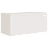vidaXL Filing Cabinet 90x40x110 cm Steel White
