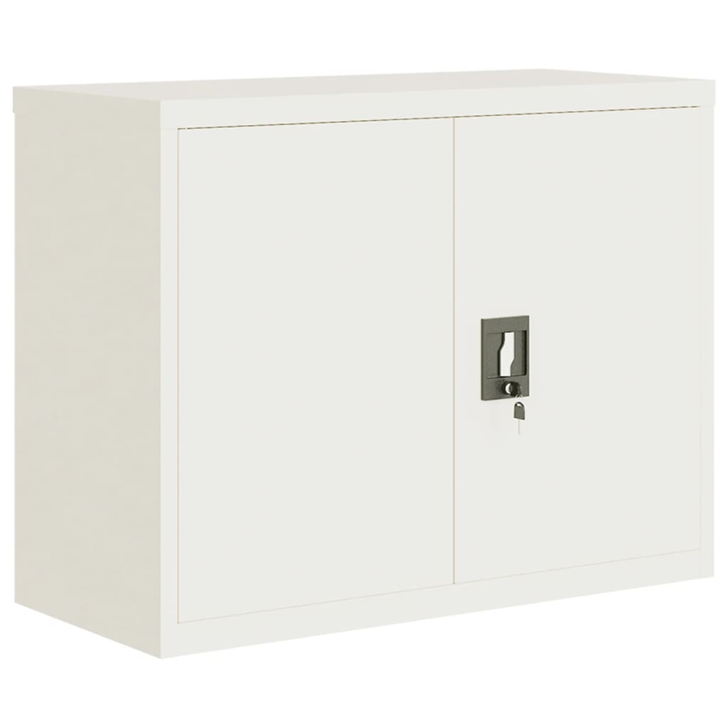 vidaXL Filing Cabinet 90x40x110 cm Steel White