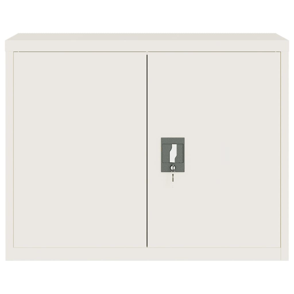 vidaXL Filing Cabinet 90x40x110 cm Steel White
