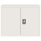 vidaXL Filing Cabinet 90x40x110 cm Steel White