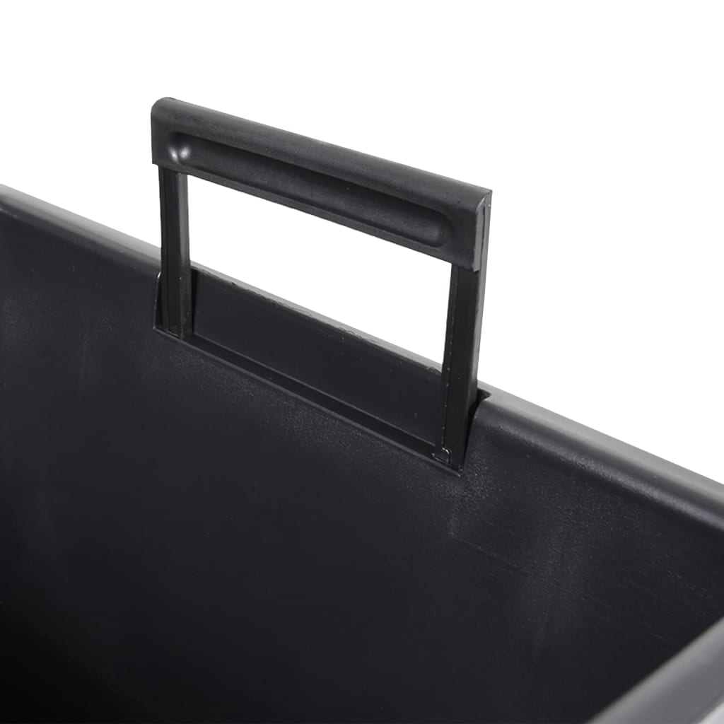 vidaXL Jardinière bac amovible aspect rotin 11/26,5 L PP anthracite