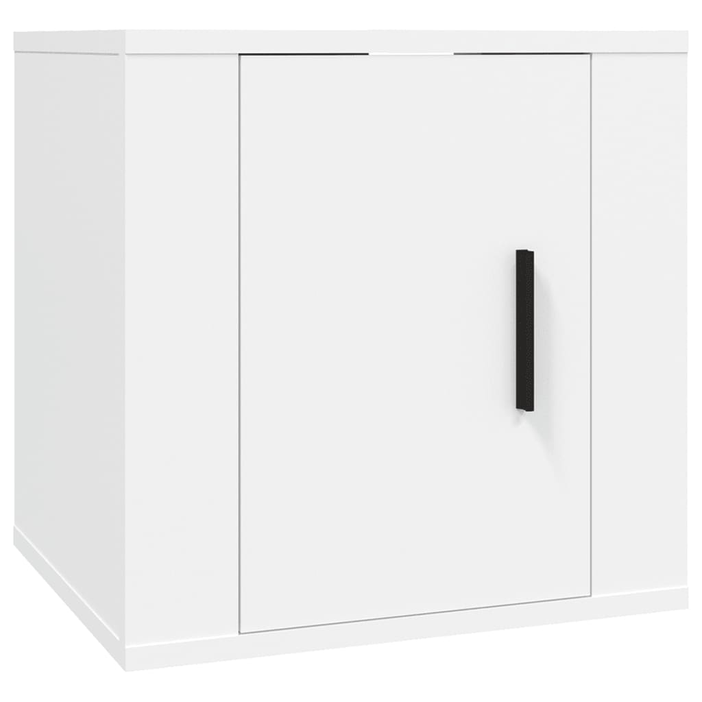 vidaXL 8-delige Tv-meubelset bewerkt hout wit