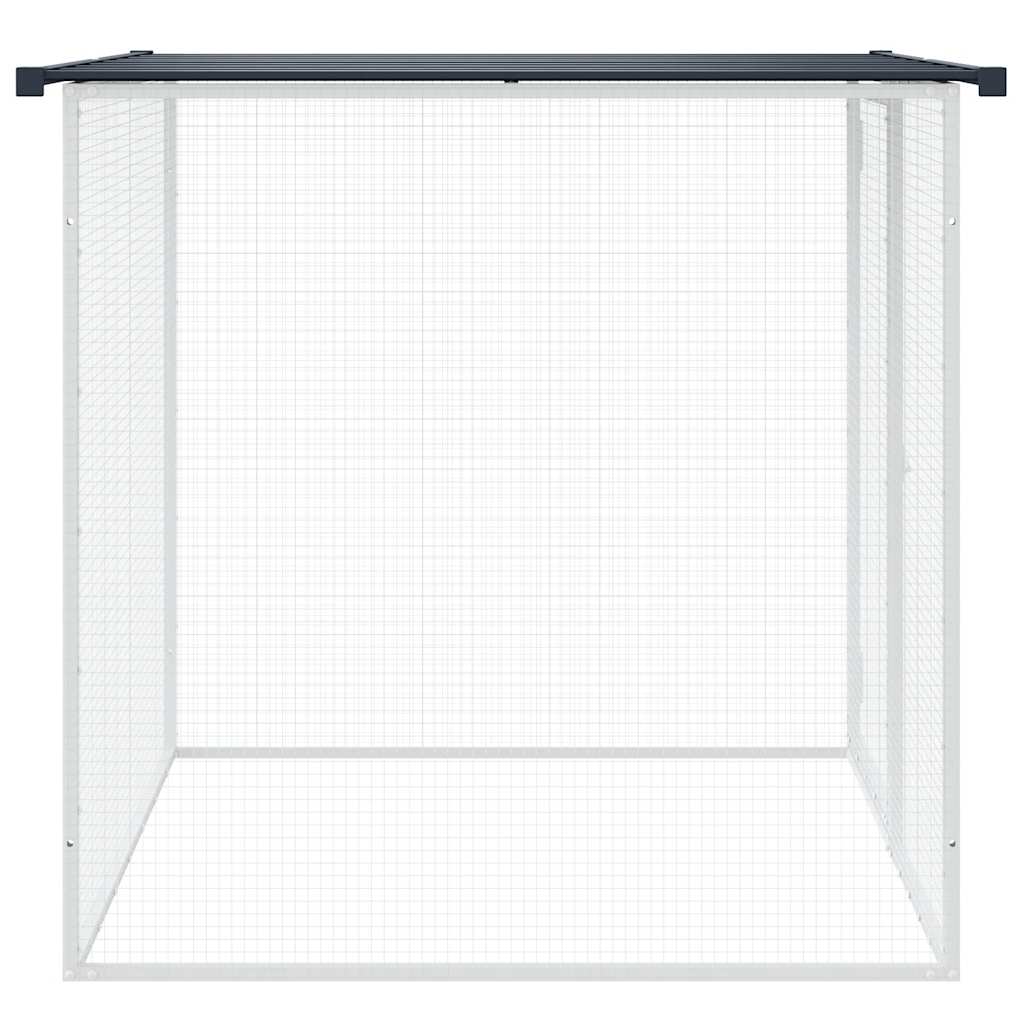 vidaXL Chicken Coop with Roof 103x98x90 cm Galvanised Steel Anthracite