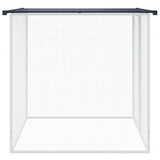 vidaXL Chicken Coop with Roof 103x98x90 cm Galvanised Steel Anthracite