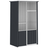 vidaXL Aviary 115x78x200 cm Galvanized Steel Anthracite