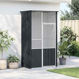 vidaXL Aviary 115x78x200 cm Galvanized Steel Anthracite