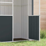 vidaXL Aviary 115x78x200 cm Galvanized Steel Anthracite