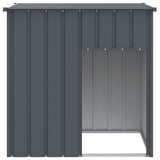 vidaXL Dog Kennel with Roof Anthracite 110x103x109 cm Galvanized Steel