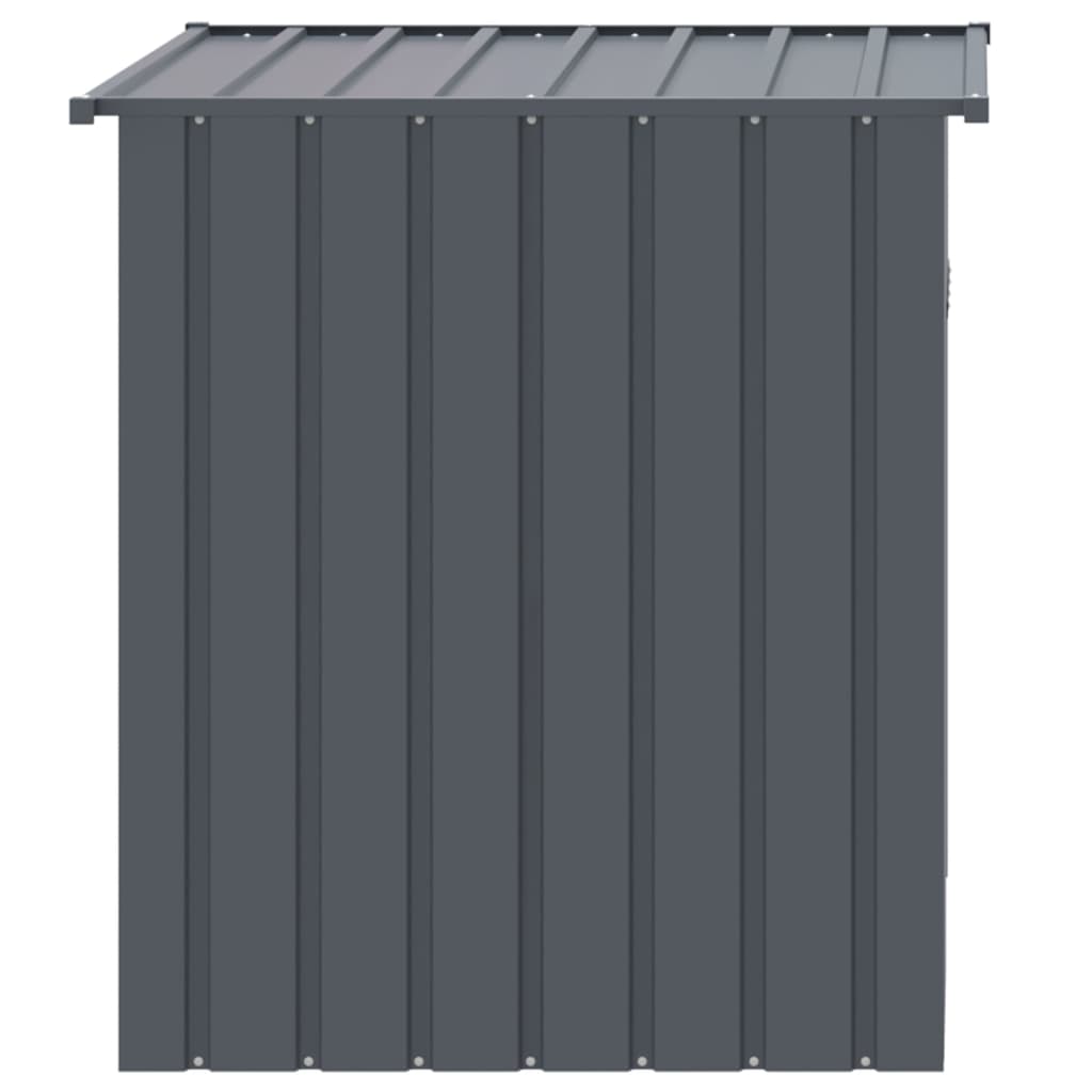 vidaXL Dog Kennel with Roof Anthracite 110x103x109 cm Galvanized Steel