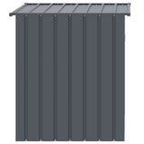 vidaXL Dog Kennel with Roof Anthracite 110x103x109 cm Galvanized Steel