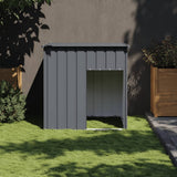 vidaXL Dog Kennel with Roof Anthracite 110x103x109 cm Galvanized Steel