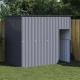 vidaXL Dog Kennel with Roof 214x153x181 cm Galvanized Steel Anthracite